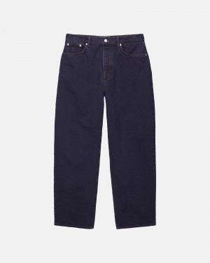 Stussy Big Ol' Denim Jeans Donkerblauw | 08423-DTOH