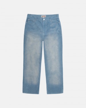 Stussy Klassieke Faded Corduroy Jeans Blauw | 08715-EBLI