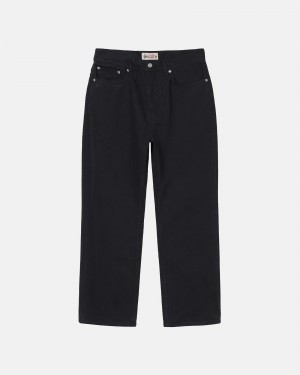 Stussy Klassieke Overdyed Jeans Zwart | 40137-RXSY