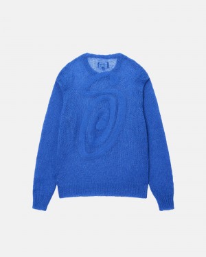 Stussy S Loose Knit Truien Blauw | 84065-BRDA