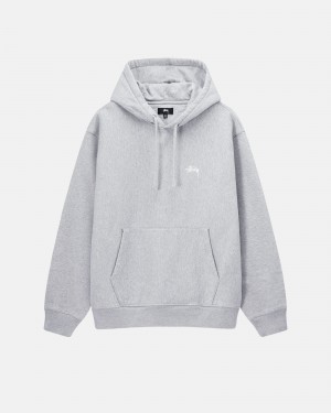 Stussy Stock Logo Hoodie Grijs | 73145-VSMO