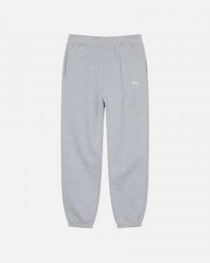 Stussy Stock Logo Joggingbroek Grijs | 63742-RCOD