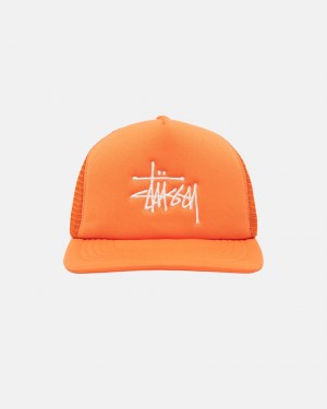 Stussy Trucker Big Basic Snapback Hoeden Oranje | 41568-CBMU