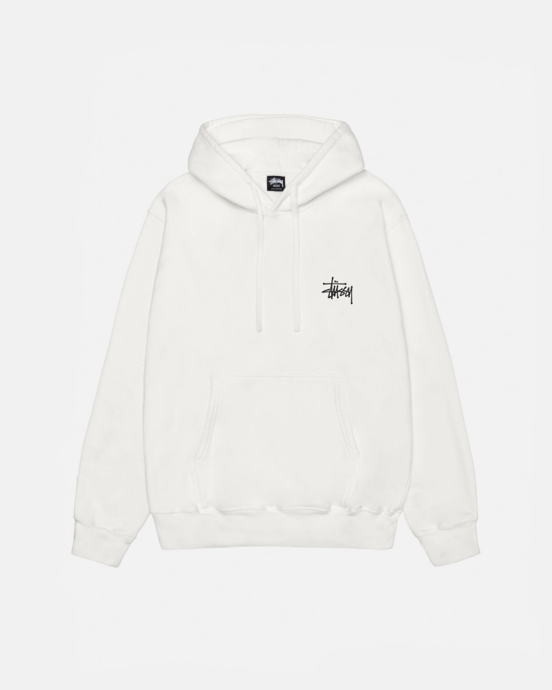 Stussy Basic Pigment Dyed Hoodie Beige | 65794-NPJS