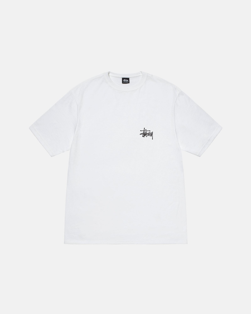 Stussy Basic T-shirts Wit | 72460-RBIQ