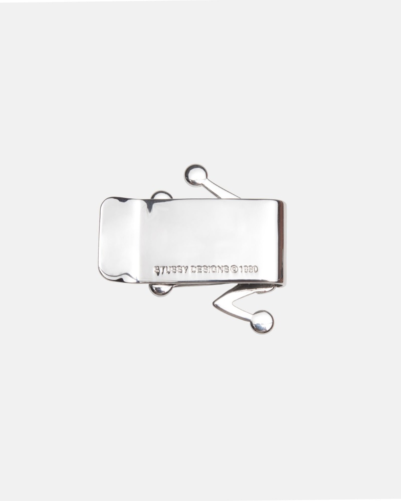 Stussy Bent Crown Money Clip Zilver | 13254-ZFRB