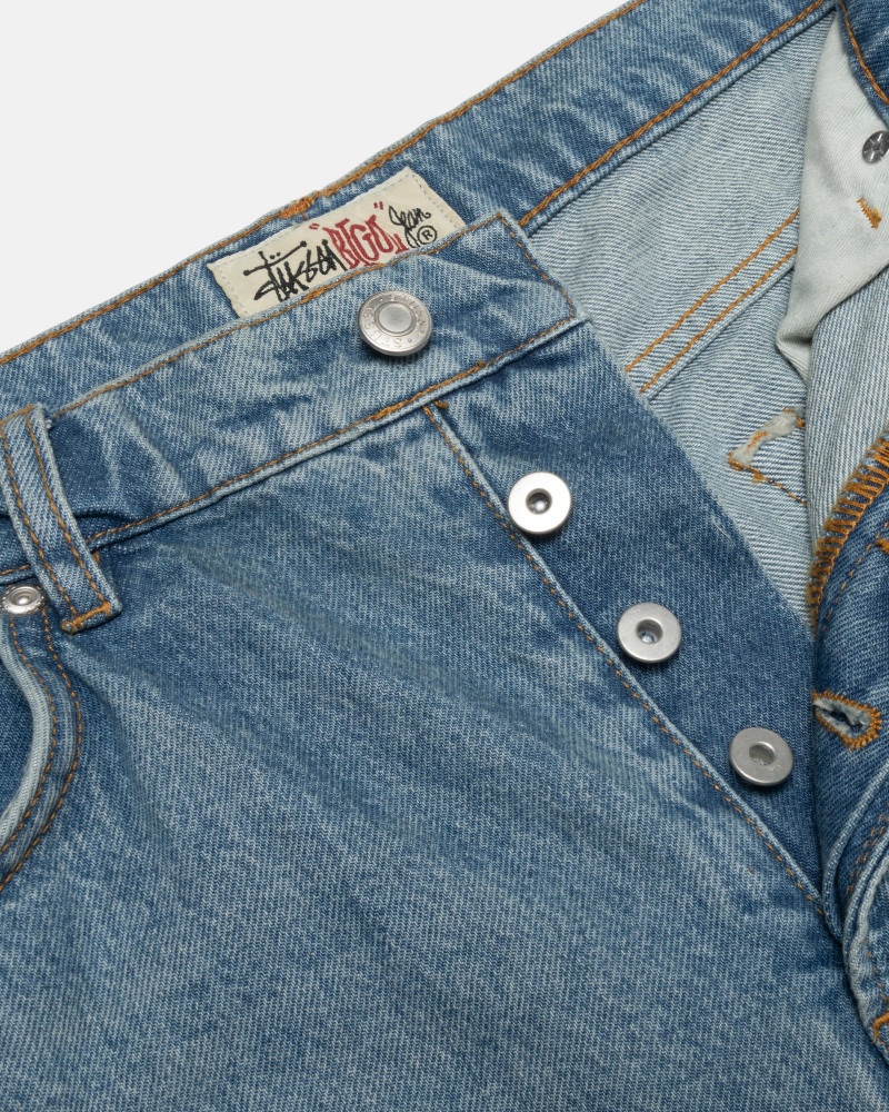 Stussy Big Ol' Denim Jeans Blauw | 63908-QWDY