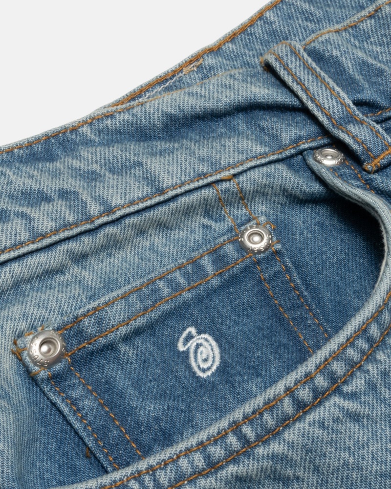 Stussy Big Ol' Denim Jeans Blauw | 63908-QWDY