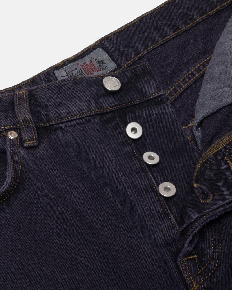 Stussy Big Ol' Denim Jeans Donkerblauw | 08423-DTOH