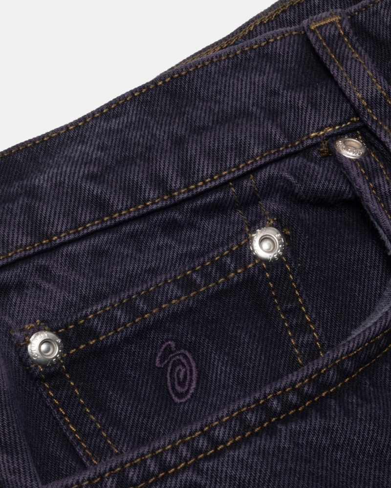 Stussy Big Ol' Denim Jeans Donkerblauw | 48752-ICNQ