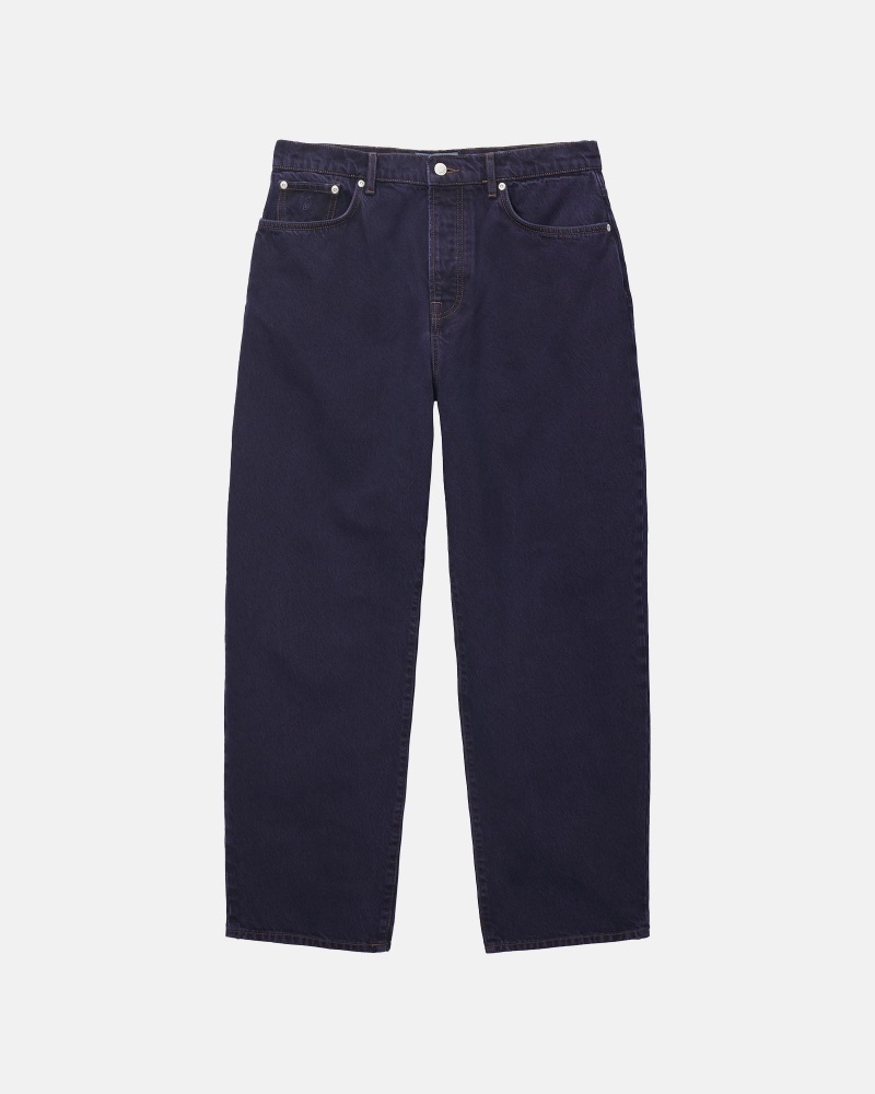 Stussy Big Ol\' Denim Jeans Donkerblauw | 48752-ICNQ