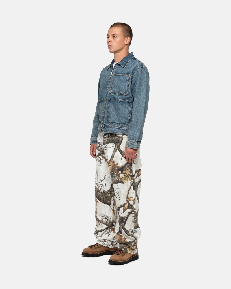 Stussy Big Ol' Realtree Edge Jeans Wit | 29365-OAJQ