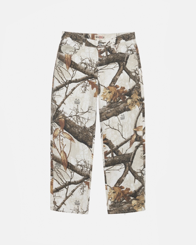 Stussy Big Ol\' Realtree Edge Jeans Wit | 29365-OAJQ