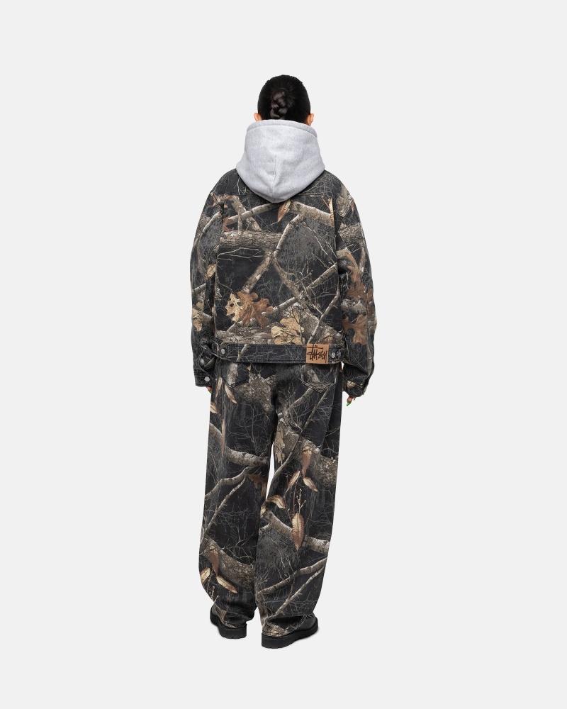 Stussy Big Ol' Realtree Edge Jeans Zwart | 37820-PZYD