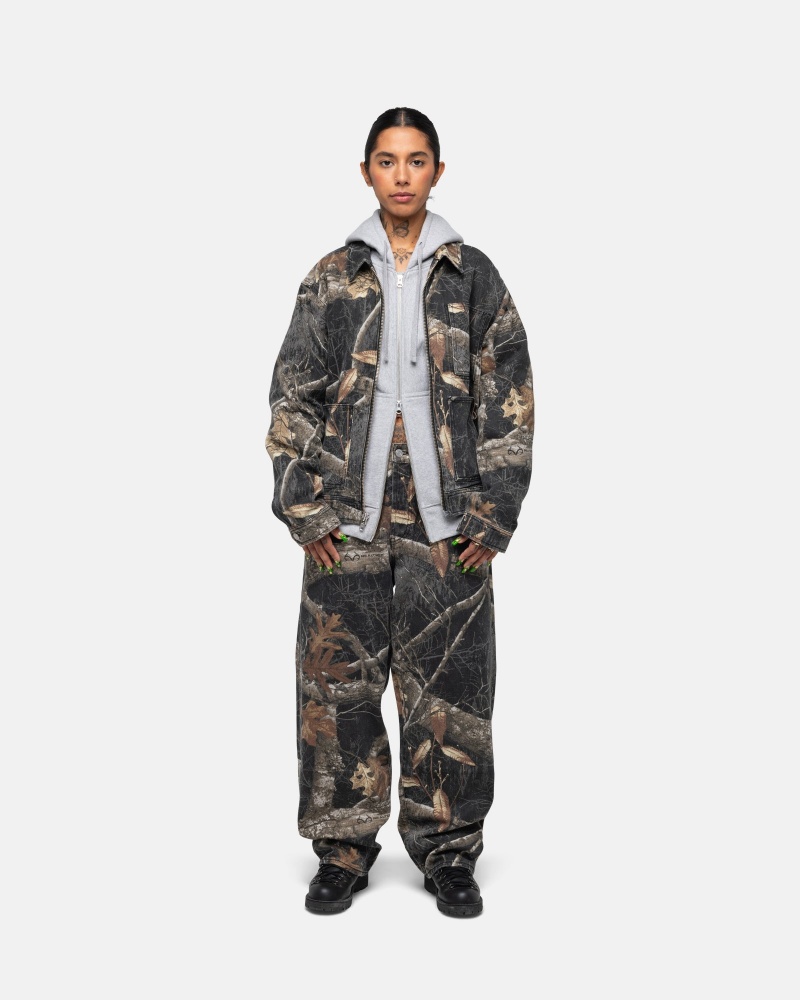 Stussy Big Ol' Realtree Edge Jeans Zwart | 37820-PZYD