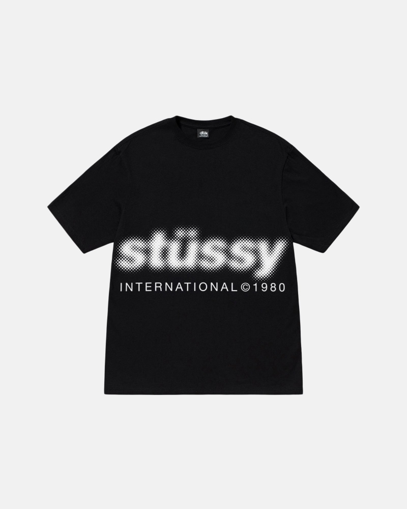 Stussy Blur T-shirts Zwart | 80136-YWCQ