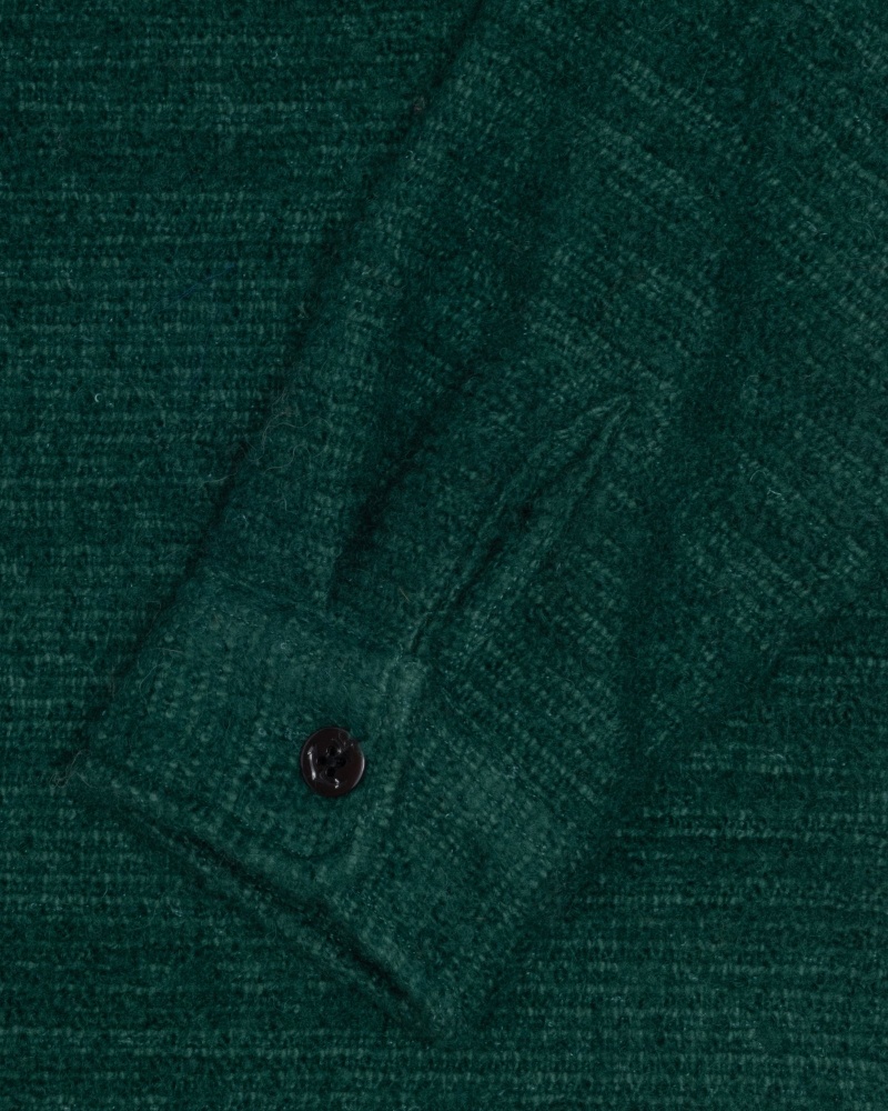 Stussy Boucle Wol Cpo Shirts     Groen | 83410-HMGN