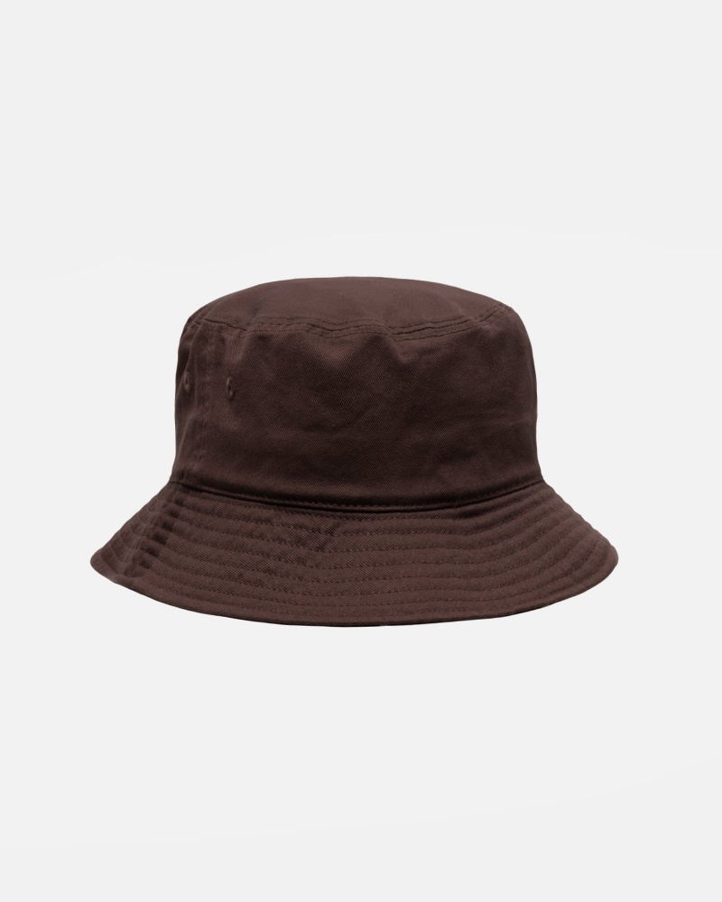 Stussy Bucket Big Stock Hoeden Chocola | 96021-ZNGY