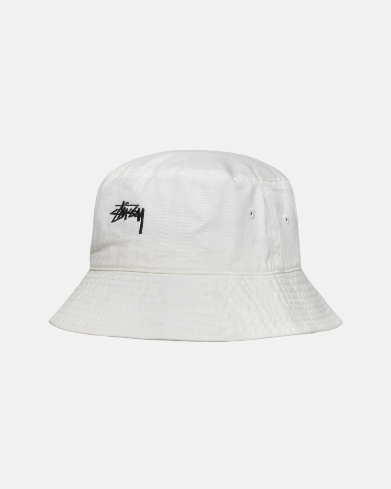 Stussy Bucket Stock Hoeden Beige | 31824-KGHP