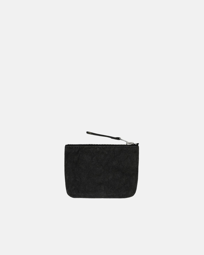 Stussy Canvas Coin Pouch Tassen Zwart | 93815-DHSF