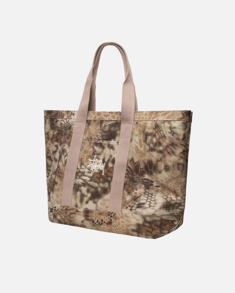 Stussy Canvas Extra Large Tote Tassen Olijfgroen | 42093-ALVP