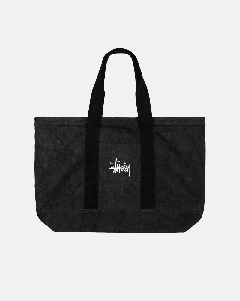 Stussy Canvas Extra Large Tote Tassen Zwart | 39705-YRHO