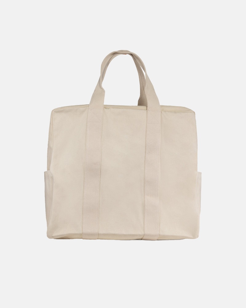 Stussy Canvas Flight Tassen Beige | 12467-RGYS