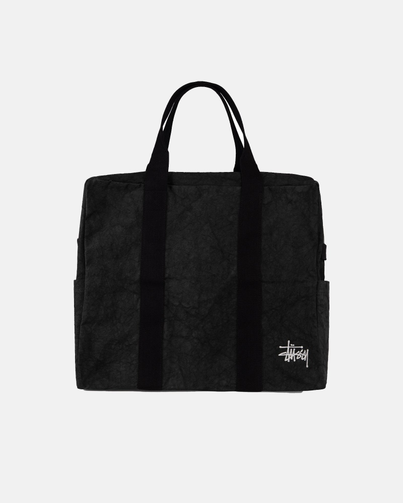 Stussy Canvas Flight Tassen Zwart | 78526-IGBF