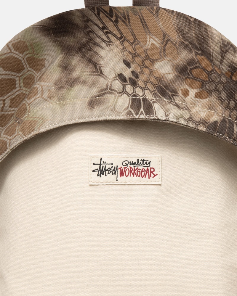 Stussy Canvas Rugzak Olijfgroen | 12750-HBJM