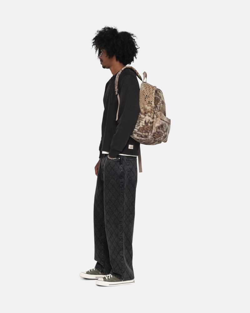 Stussy Canvas Rugzak Olijfgroen | 12750-HBJM