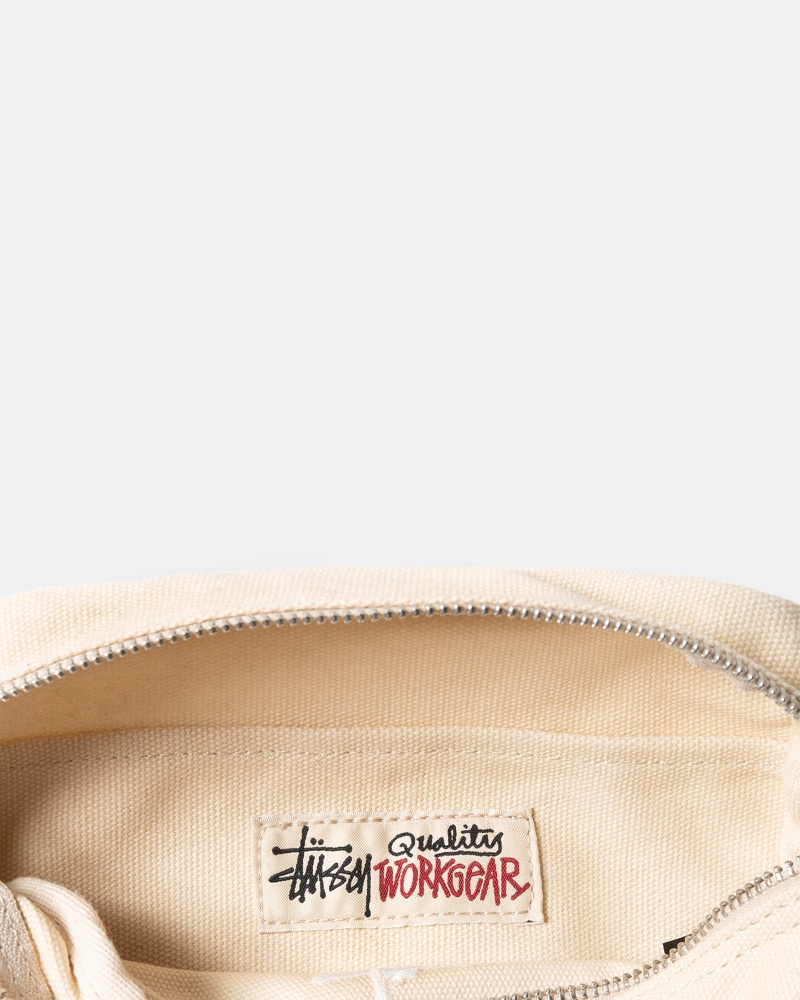 Stussy Canvas Side Pouch Tassen Beige | 23065-YPKE