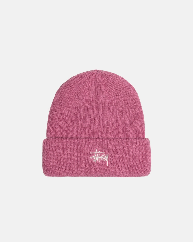 Stussy Cuff Beanie Basic Hoeden Roze | 96847-VKFX