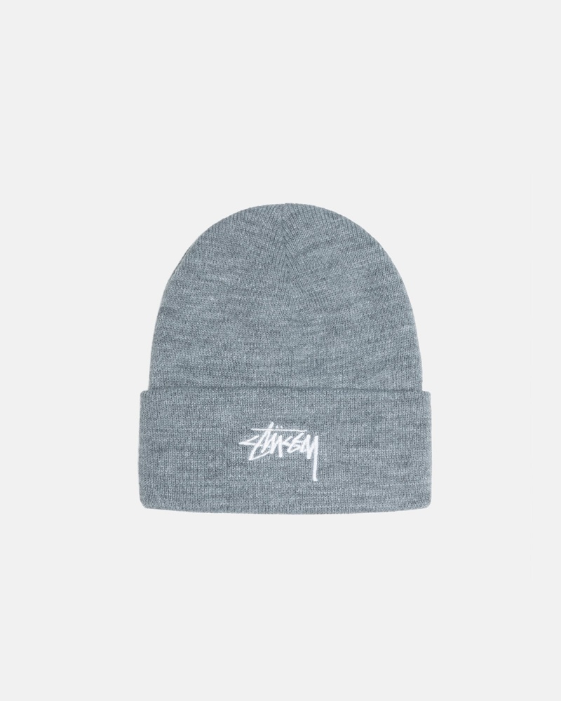 Stussy Cuff Beanie Stock Hoeden Grijs | 13869-VPBL