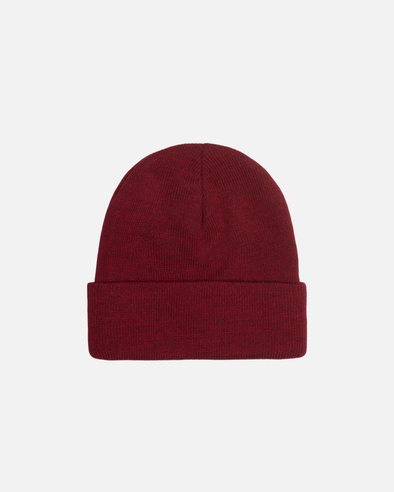 Stussy Cuff Beanie Stock Hoeden Rood | 56129-GBIZ