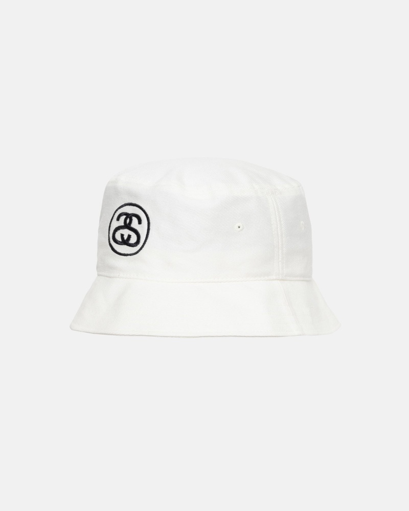 Stussy Deep Bucket Ss Link Hoeden Wit | 02391-WYFD