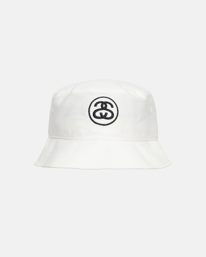 Stussy Deep Bucket Ss Link Hoeden Wit | 02391-WYFD