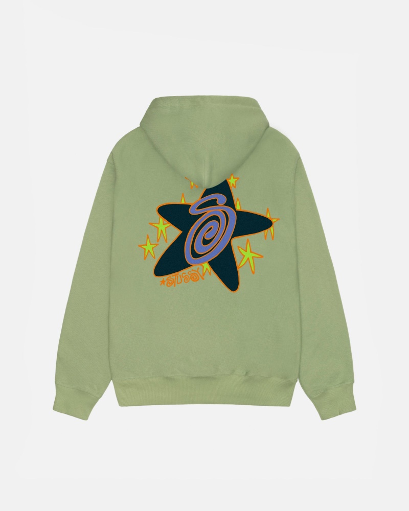 Stussy Galaxy Hoodie Groen | 29863-SRDM