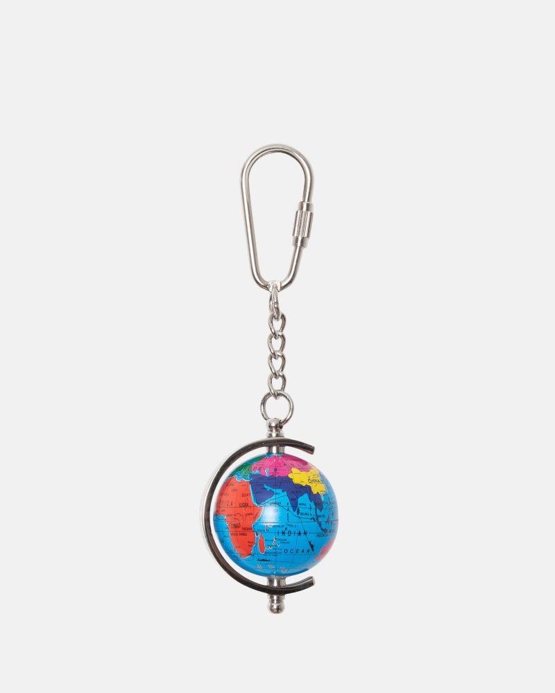 Stussy Globe Keychain Gekleurd | 57140-NJKB