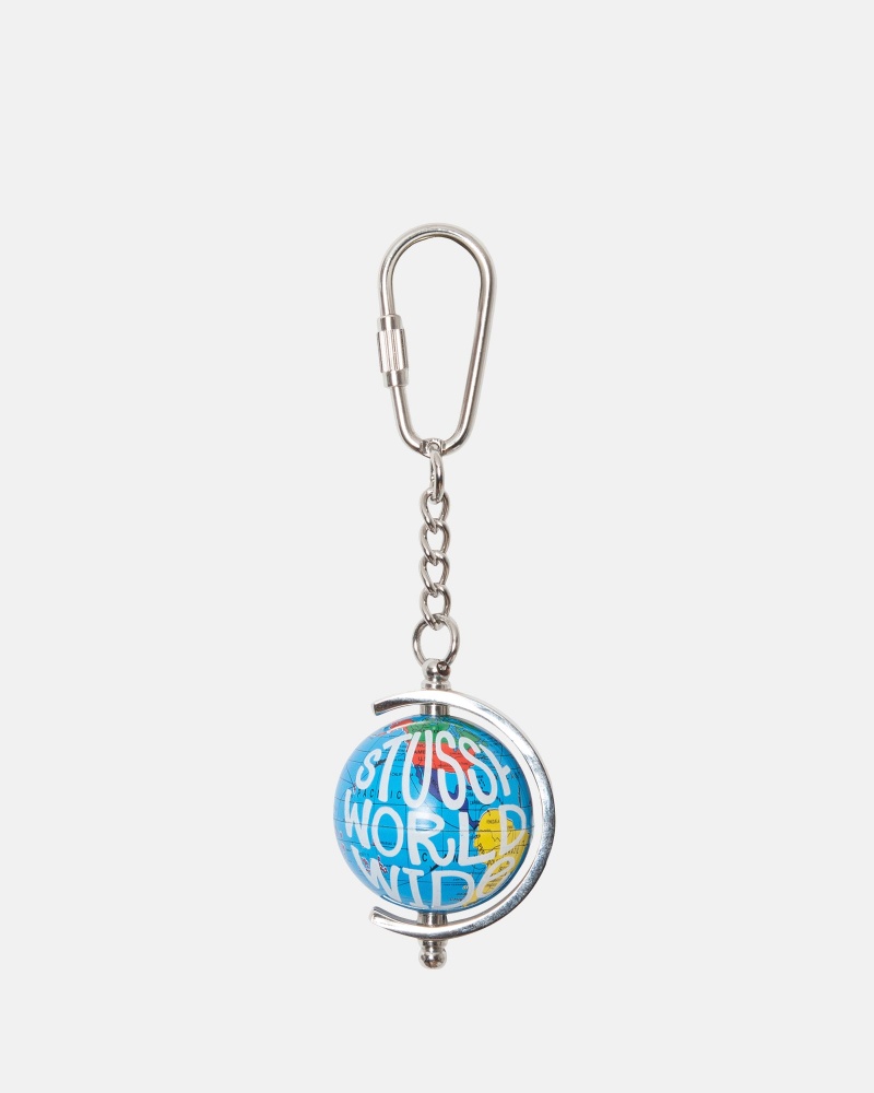 Stussy Globe Keychain Gekleurd | 57140-NJKB