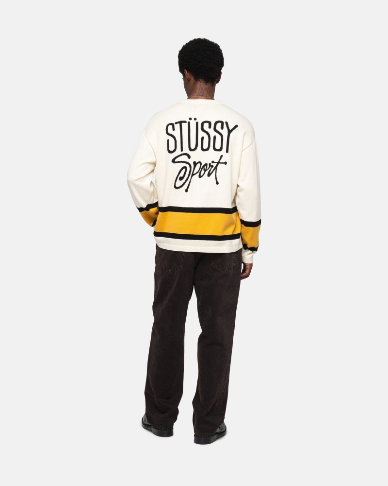 Stussy Hockey Truien Beige | 84570-GJTF