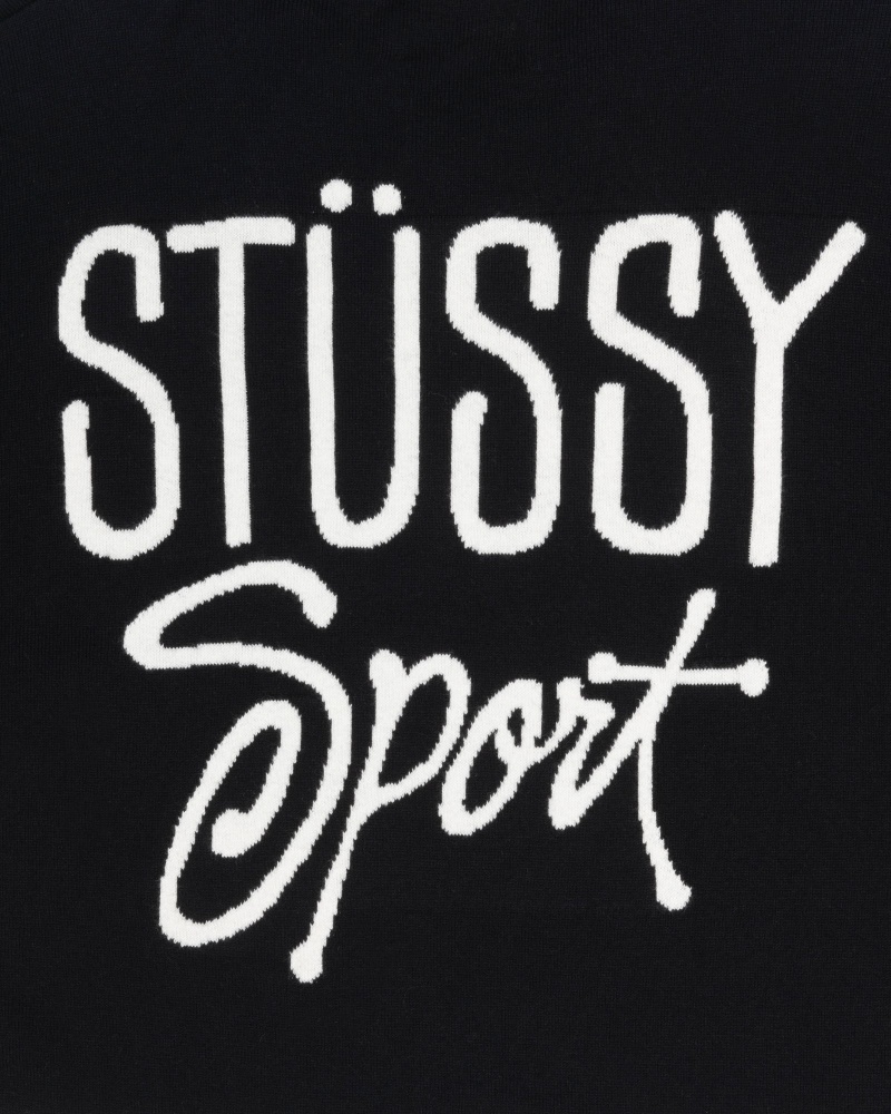 Stussy Hockey Truien Zwart | 30176-CXLR