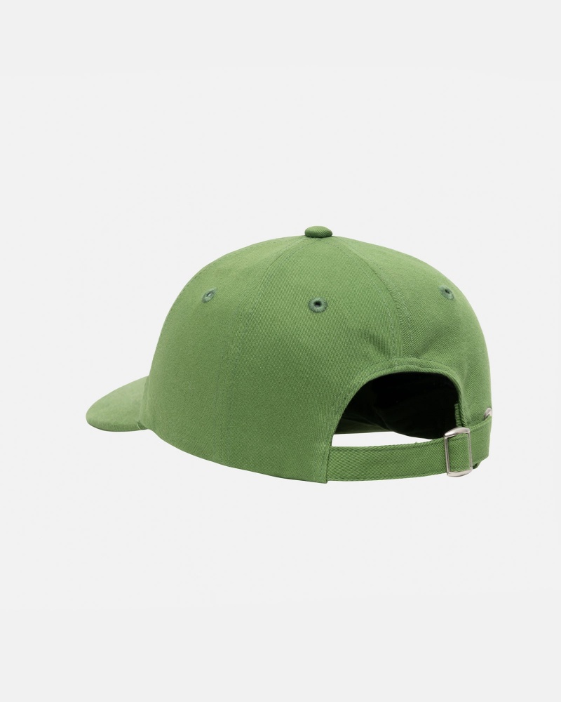 Stussy Low Pro Basic Stock Strapback Hoeden Groen | 23105-JZAM