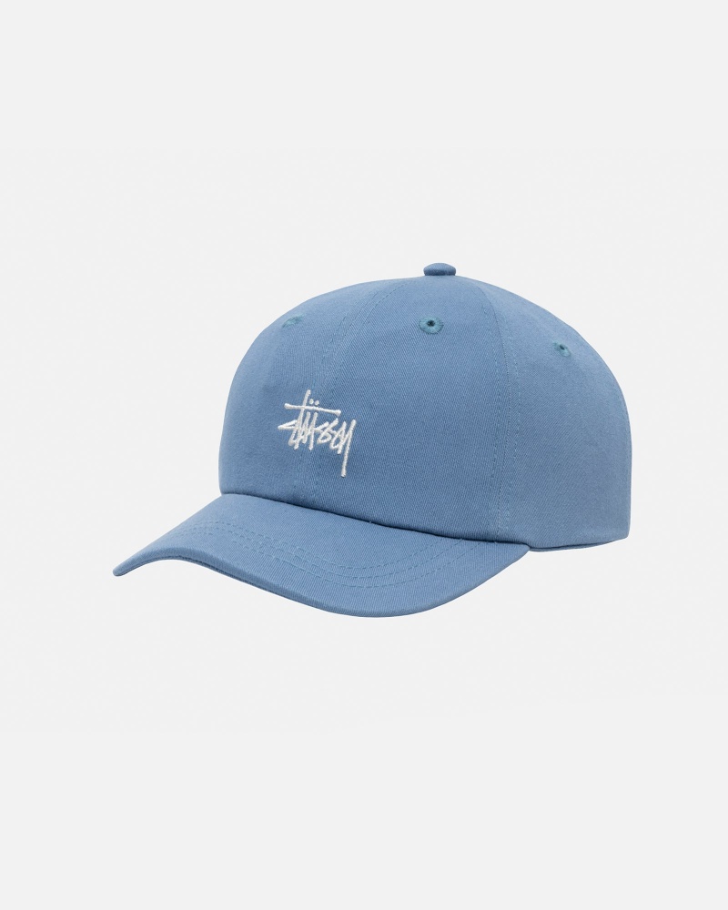 Stussy Low Pro Basic Stock Strapback Hoeden Blauw | 47301-GFZT