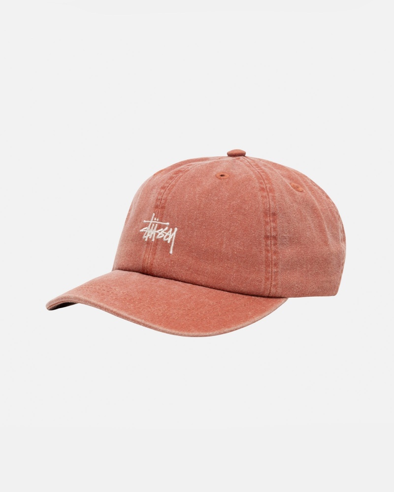 Stussy Low Pro Basic Washed Strapback Hoeden Bruin | 12435-QFAH