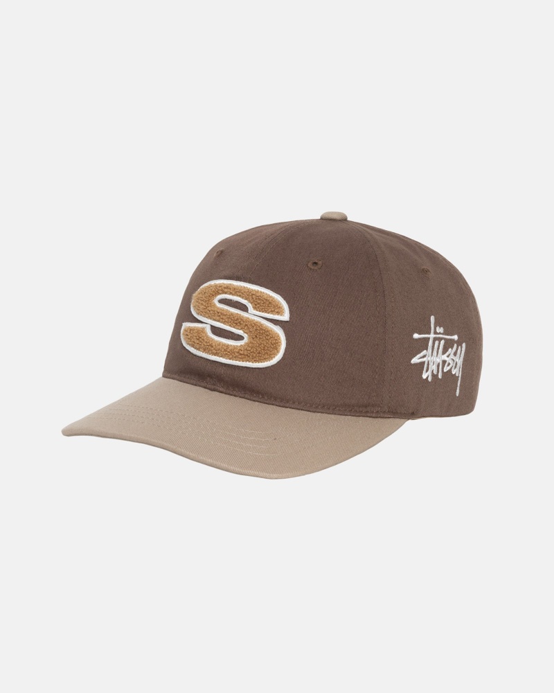 Stussy Low Pro Chenille S Snapback Hoeden Bruin | 08174-BUFY