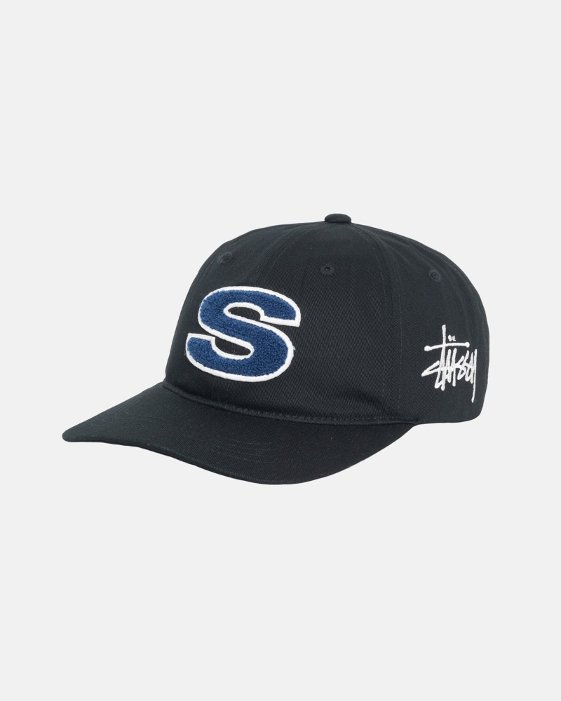 Stussy Low Pro Chenille S Snapback Hoeden Zwart | 50478-IXSP