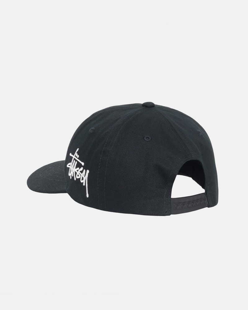 Stussy Low Pro Chenille S Snapback Hoeden Zwart | 50478-IXSP