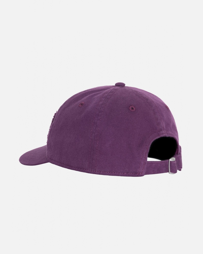 Stussy Low Pro Copyright Applique Strapback Hoeden Paars | 94385-IGCR