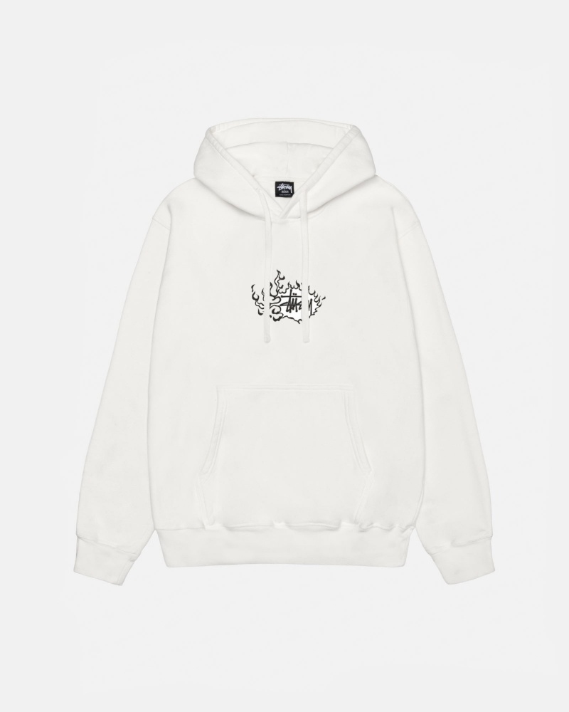 Stussy Mosaic Dragon Hoodie Beige | 14035-SWXN