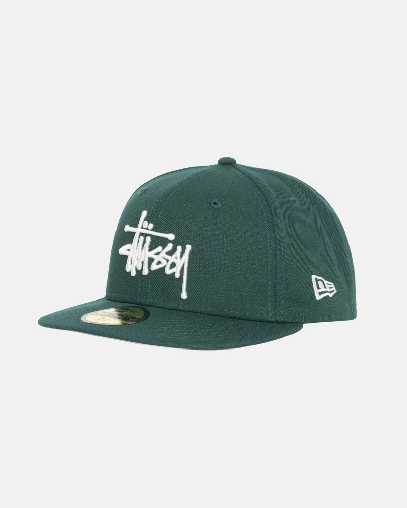 Stussy New Era 59fifty Authentic Hoeden Groen | 29376-KYRZ